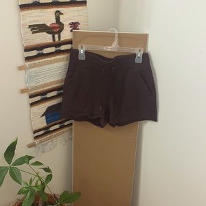 Thick Dark Purple Lululemon Sweat Shorts